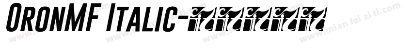 OronMF Italic字体转换